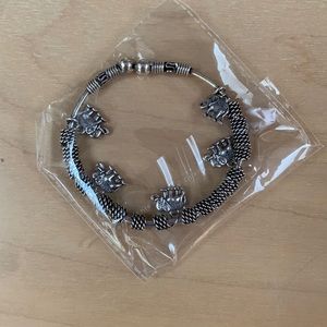 Silver Elephant Bracelet